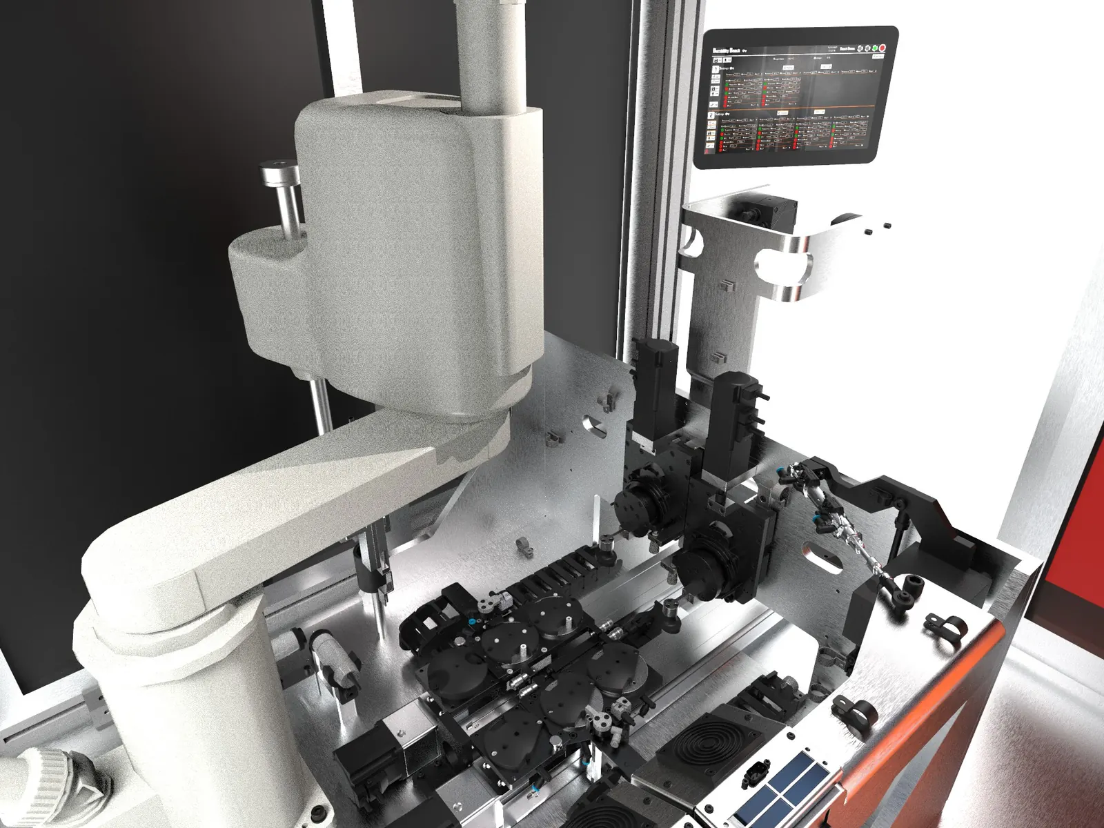Machine spéciale conçue par ARDPI : robotique, vision, mécanique, automatisme, électronique et logiciel réunis